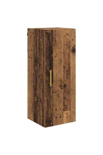vidaxl Dulap montat pe perete Lemn Vechi 34,5 x 34 x 90 cm
