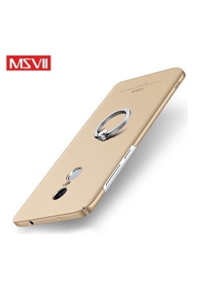 MSVII Ματ Θήκη Πλάτης για Redmi Note 4X Snapdragon - Χρυσό Δαχτυλίδι