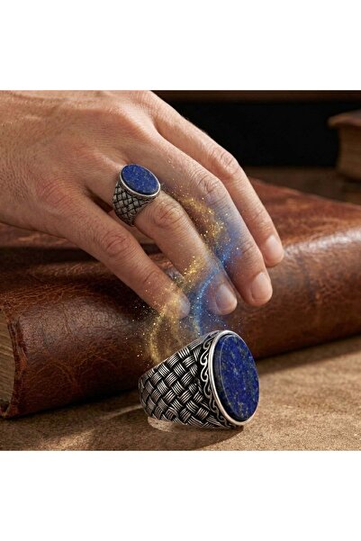 Argento Silver Gümüş Yüzük 925 Ayar Lapis Taşlı