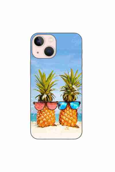 OEM Husa compatibila cu Apple iPhone 13 Mini Silicon Gel Tpu Model Beach Pinn...