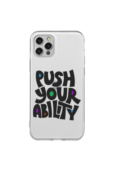 Other Apple iPhone 12 Pro Push Your Ability Transparent Silicone TPU Θήκη