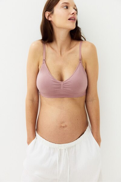 H&M MAMA Dolgulu ve Pamuklu Emzirme Sütyeni Seamless