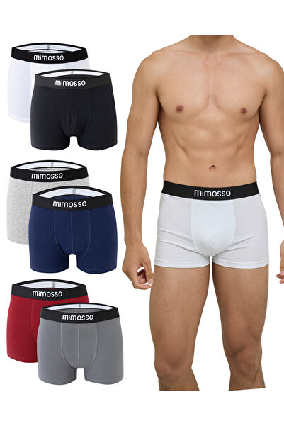 Mimosso Erkek Organik Pamuklu 6'lı Boxer