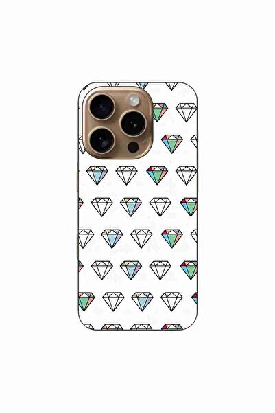 OEM Калъф, съвместим с Apple iPhone 16 Pro, силиконов гел TPU модел, с диаман...