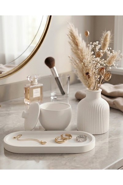 SOUL AND HEAT Decorative Set,Multi-Purpose Storage Box,Coffee Presentation Container,Sugar Bowl,Candle Holder with Lid,Makeup Organizer,Home Gift,Bathroom Organizer