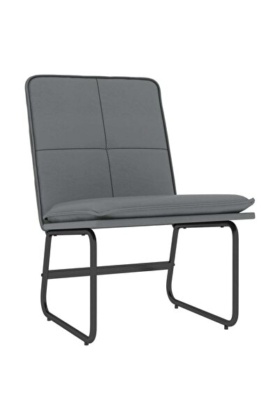 vidaxl Scaun de relaxare, gri, 54x75x76 cm, piele artificială