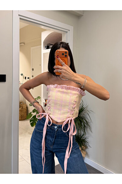 Vonica Official Tasarım Korse Pink