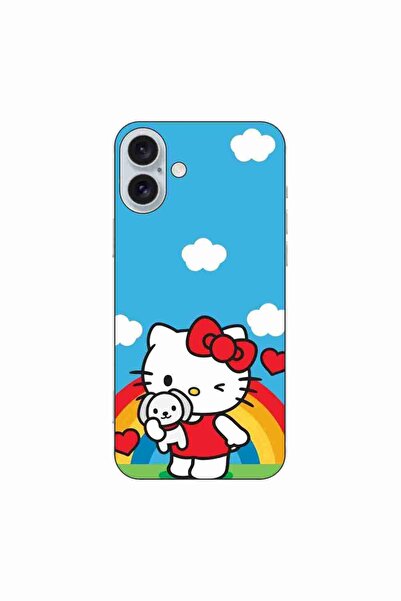 OEM Husa compatibila cu Apple iPhone 16 Plus Silicon Gel Tpu Model Hello Kitt...