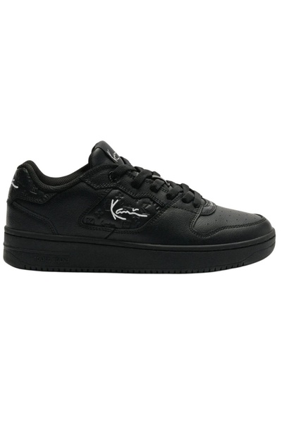 KARL KANI , Pantofi sport de piele cu logo, Negru, 44.5