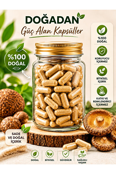 Mas Lord Kurutulmuş Shiitake Mantarı 30 Adet Kapsül