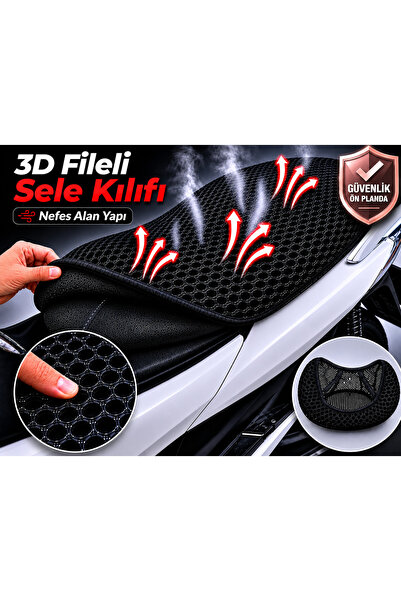Vi Caro Falcon Retro 50 Motorcycle Saddle Cover 3D Mesh Saddle Cover Breathab...