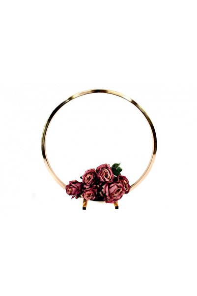 OEM Arrangement Stand Gold Circle 50 Cm