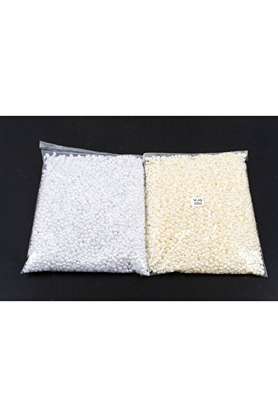 OEM Plastic Half Pearl Beads 0.6cm/500g Cream