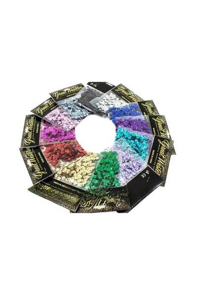 OEM Sequins 0.7 Cm/12pg/ Top Bottom Set Green