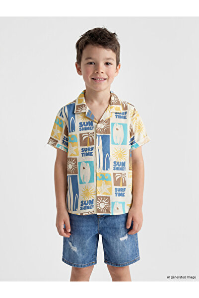 LC Waikiki Esvab • Modern & Distinctive Embroidered Boys' Shirt