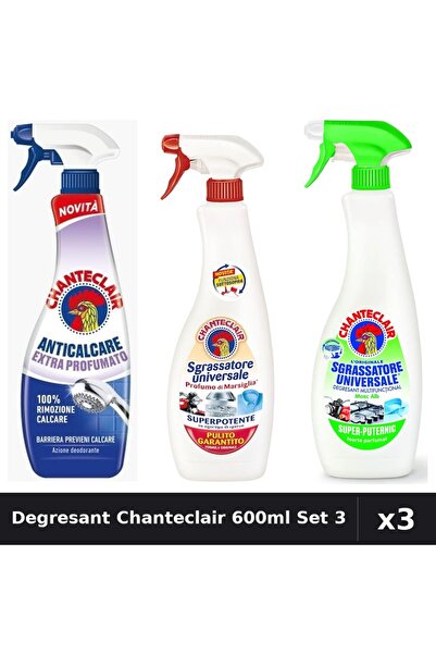 Chanteclair Set 3 Degresant Universal 600ml - Marsilia, Lămâie, Extra Parfumat