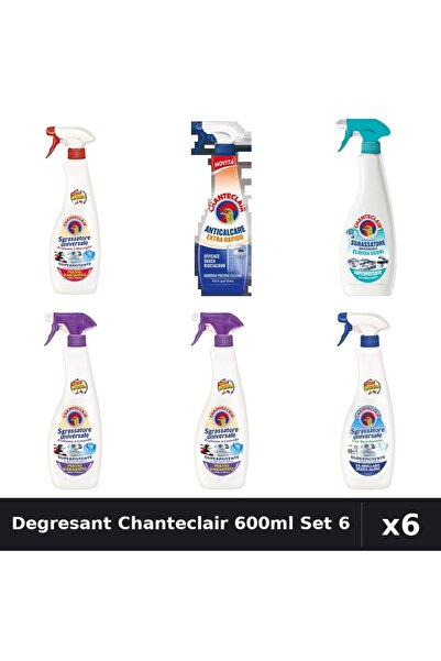 Chanteclair Set 6 Degresant Universal 600ml - Marsilia, Lavanda, Mosc, Bicarb...