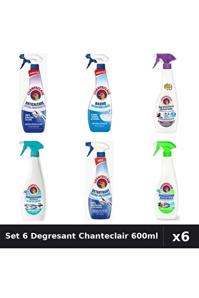 Chanteclair Set 6 Degresant Universal 600ml - Anti-Miros, Extra Parfumat, Ext...