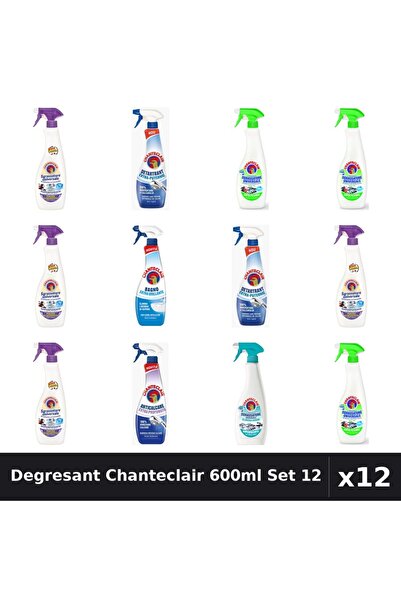 Chanteclair Set 12 Degresant Universal 600-625ml - 7 Arome, Lavanda, Lamaie, ...