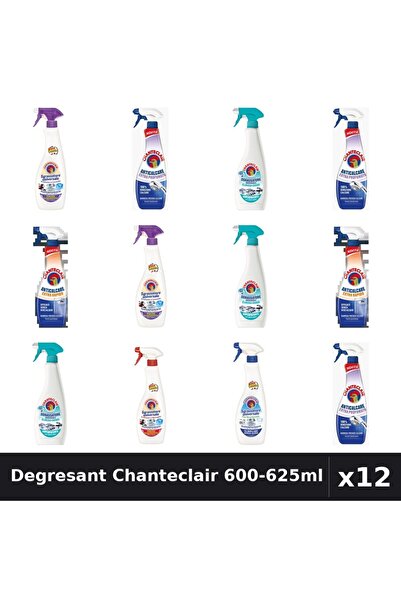 Chanteclair Set 12 Degresant Universal 600-625ml - 6 Arome, Anticalcar, Bicar...