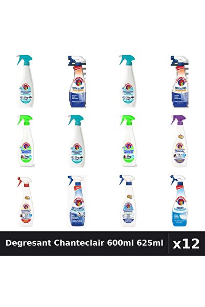 Chanteclair Set 12 Degresant Universal 600ml-625ml - 8 Arome, Anticalcar, Det...