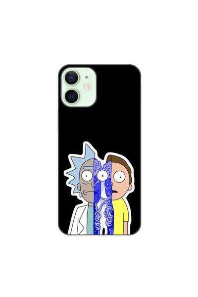 OEM Husa compatibila cu Apple iPhone 12 Mini Silicon Gel Tpu Model Rick And M...