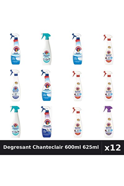 Chanteclair Set 12 Degresant Universal 600ml 625ml - 6 Arome, Anticalcar, Mar...