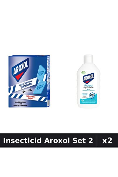 Aroxol Set 2 Insecticid - Pastile 30 buc + Loțiune Repelent 200ml - Protecție