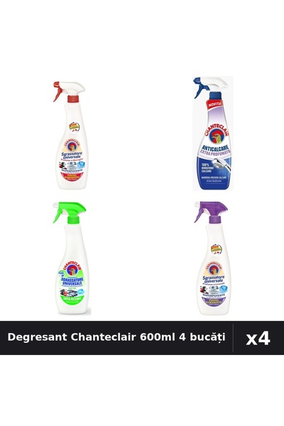 Chanteclair Set 4 Degresant Universal 600-625ml - Marsilia, Lavanda, Lămâie, ...