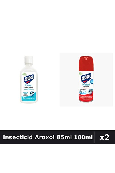 Aroxol Set 2 Insecticid - Loțiune Repelent 85ml + Spray 100ml - Protecție Ins...