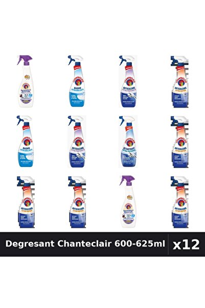 Chanteclair Set 12 Degresant 600-625ml - Anticalcar, Lavanda, Extra Rapid - C...