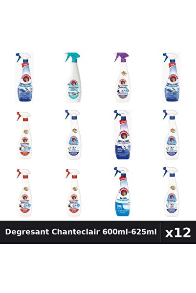 Chanteclair Set 12 Degresant Universal 600ml-625ml - Marsilia, Bicarbonat, Mo...