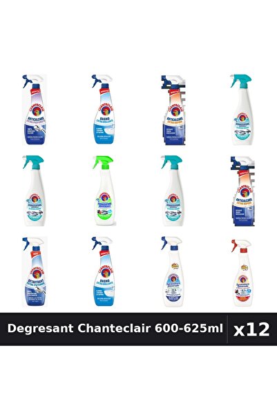 Chanteclair Set 12 Degresant Universal 600-625ml - 8 Arome, Anti-Miros, Bicar...