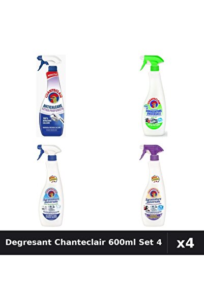 Chanteclair Set 4 Degresant Universal 600ml - Bicarbonat, Lămâie, Mosc Alb, A...