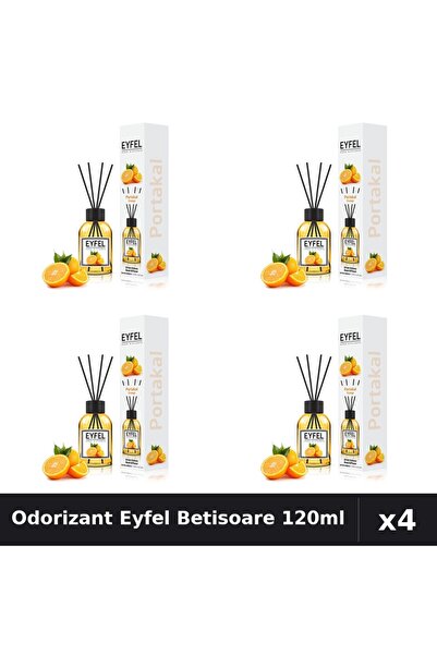 Eyfel Set 4 Odorizant Camera Betisoare Portocala 120ml - Parfum Intens
