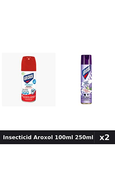 Aroxol Set 2 Spray Insecticid 100ml + 250ml - Anti Gandaci, Tantari, Muste
