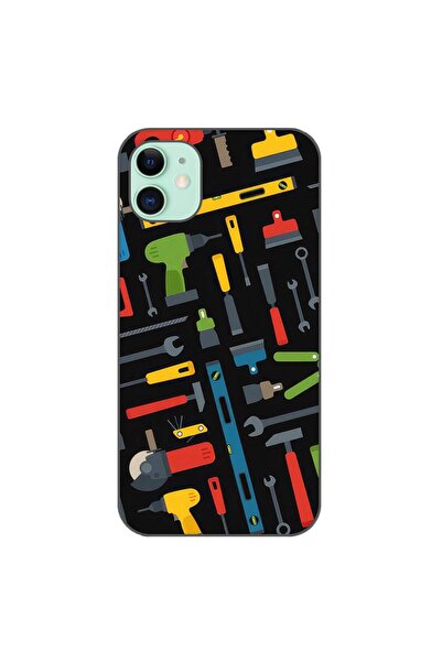 OEM Θήκη σιλικόνης gel TPU συμβατή με Apple iPhone 11 – Σχέδιο με εργαλεία