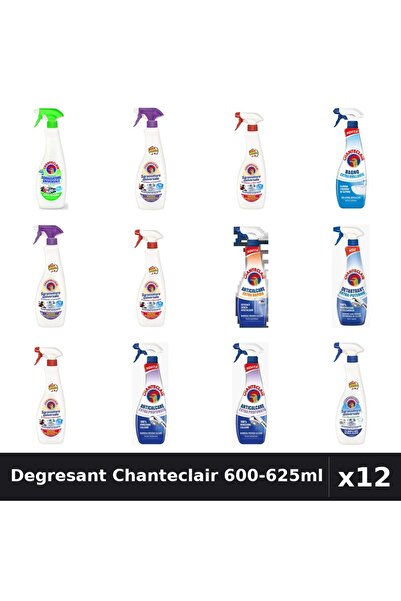Chanteclair Set 12 Degresant Universal 600-625ml - 9 Arome, Anticalcar, Detar...