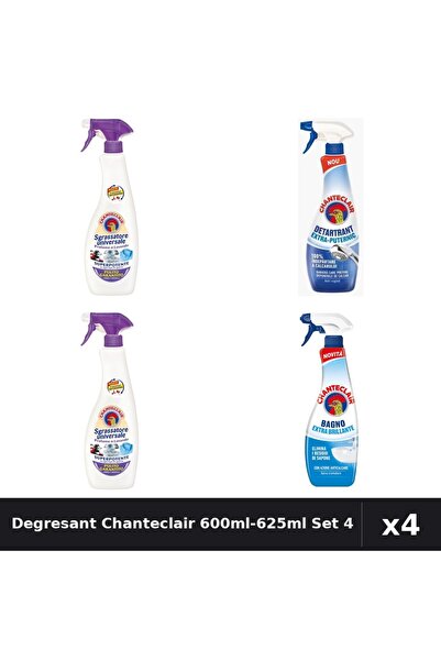 Chanteclair Set 4 Degresant Universal 600ml-625ml - Lavanda, Mosc Alb, Detart...