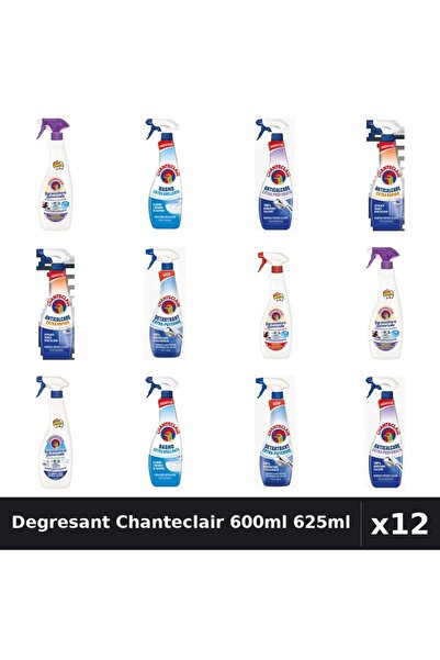 Chanteclair Set 12 Degresant Universal 600ml-625ml - 8 Arome Asortate Curatenie