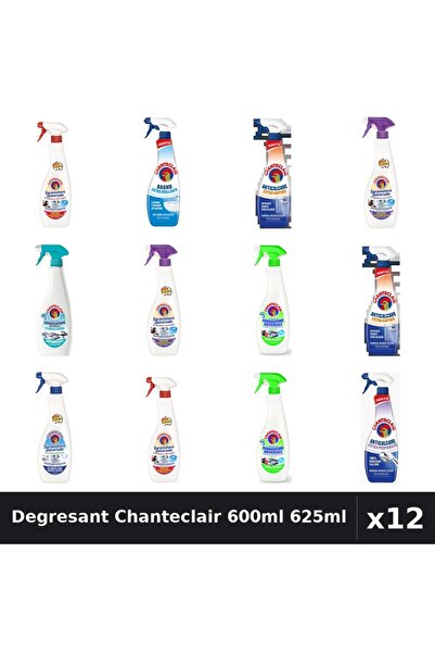 Chanteclair Set 12 Degresant Universal 600ml 625ml - 8 Arome - Curatenie Casa