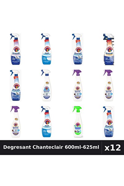 Chanteclair Set 12 Degresant Universal 600ml-625ml - 7 Arome, Anticalcar, Det...