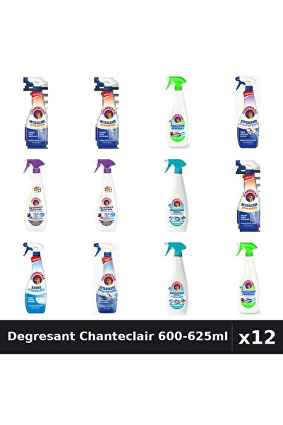 Chanteclair Set 12 Degresant Universal 600-625ml - Anticalcar, Lămâie, Mosc, ...