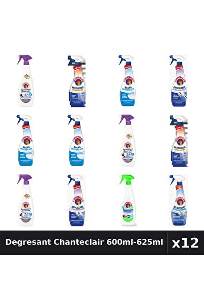 Chanteclair Set 12 Degresant Universal 600ml-625ml - Lavanda, Lămâie, Mosc Alb