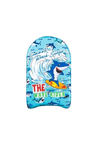 Zet Placă de Înot pentru Copii cu Model Rechin Surfer, 45 x 26 cm, și Siguran...