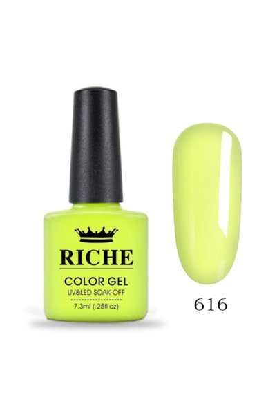 OEM Ojă semipermanentă Riche 616, Galben, 7.3 ml