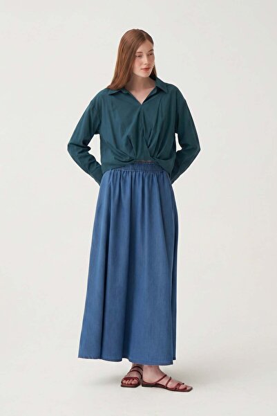 ALLDAY Green Appliqué Detailed Blouse