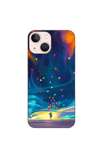 OEM Husa compatibila cu Apple iPhone 13 Mini Silicon Gel Tpu Model Baloane Un...