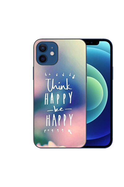 OEM Husa compatibila cu Apple iPhone 12 Silicon Gel Tpu Model Think Positive