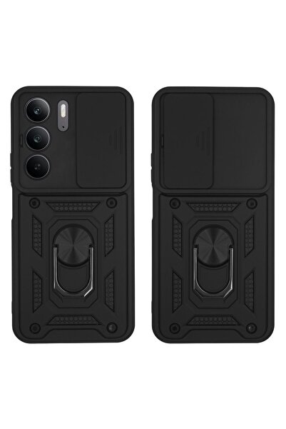 Sonique Θήκη Ring Armor CamPro Realme C75 4G Μαύρο